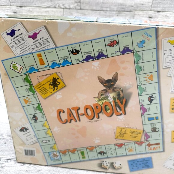Brand NIB Sealed CAT-OPOLY Board Game A Feline Frenzy of Fun by Late for the Sky - Picture 4 of 12